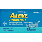 Aleve Liquid Gels, Naproxen Sodium 220 mg (NSAID), 20 Capsules