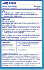 Vagisil Sensitive Skin Anti-Itch Creme with Hydrocortisone, 1 oz (28 g) — Drug Facts