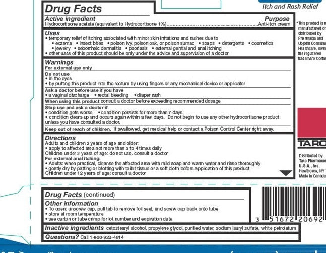 Hydrocortisone 1% Anti-Itch Cream – 1 oz — Drug Facts
