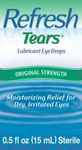 Refresh Tears Lubricant Eye Drops, Original Strength, 0.5 fl oz (15 mL)