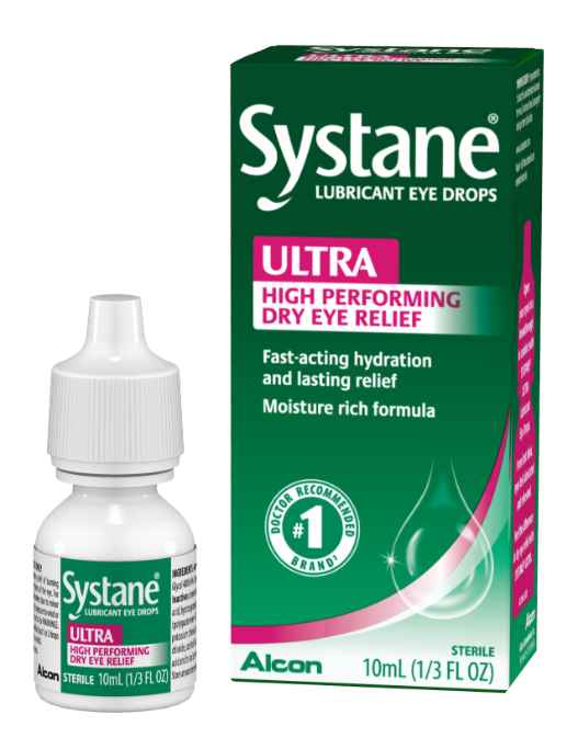 Systane Ultra Lubricant Eye Drops, Fast Acting Dry Eye Relief, 10 mL
