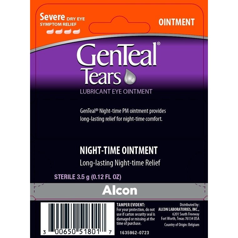GenTeal Tears Lubricant Eye Ointment, Severe Dry Eye Night-Time, 3.5 g