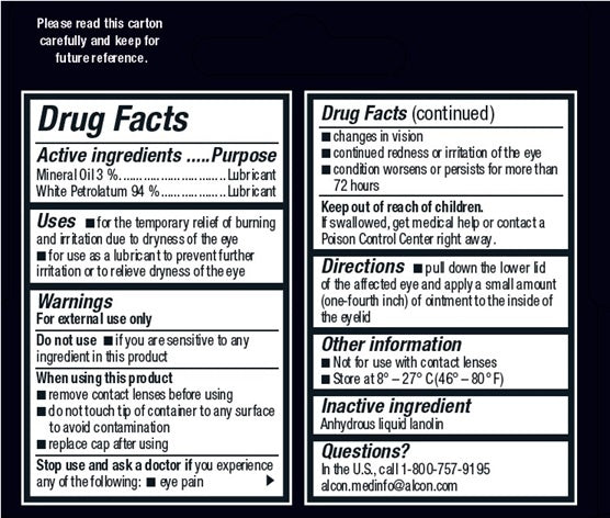GenTeal Tears Lubricant Eye Ointment, Severe Dry Eye Night-Time, 3.5 g — Drug Facts