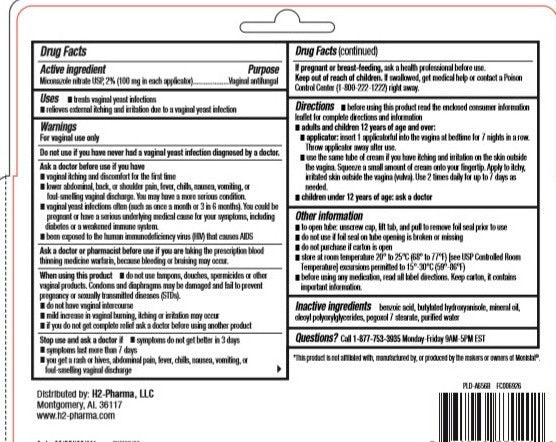 Miconazole 7 Vaginal Antifungal Cream, Miconazole Nitrate 2%, 45 g Tube + 7 Applicators — Drug Facts