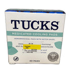 Tucks Medicated Cooling Pads, Hemorrhoidal Pads with Witch Hazel, 40 Count