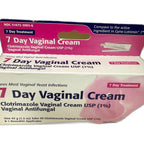 Clotrimazole 7-Day Vaginal Antifungal Cream, 45 g Tube + Reusable Applicator
