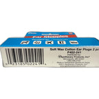Flents Ear Stopples Soft Wax Cotton Ear Plugs, NRR 22, 2 Pair