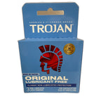 Trojan Original Lubricant Free Condoms, 3 Count (formerly ENZ)