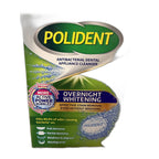 Polident Overnight Whitening Antibacterial Denture Cleanser, 30 Tablets