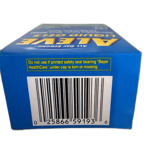 Aleve Liquid Gels, Naproxen Sodium 220 mg (NSAID), 20 Capsules