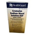 HealthGuard Cromolyn Sodium Nasal Solution USP, 200 Metered Sprays (0.88 fl oz)