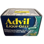 Advil Liqui-Gels, Solubilized Ibuprofen 200 mg (NSAID), 20 Liquid-Filled Capsules