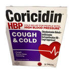 Coricidin HBP Cough & Cold, 16 Tablets