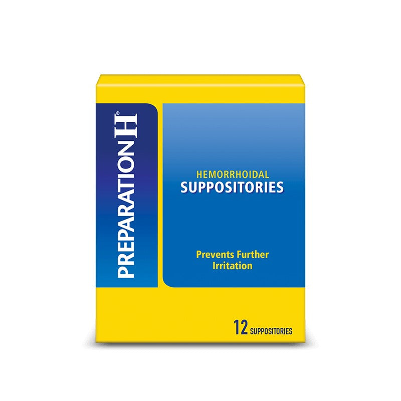 Preparation H Hemorrhoidal Suppositories, 12 Count