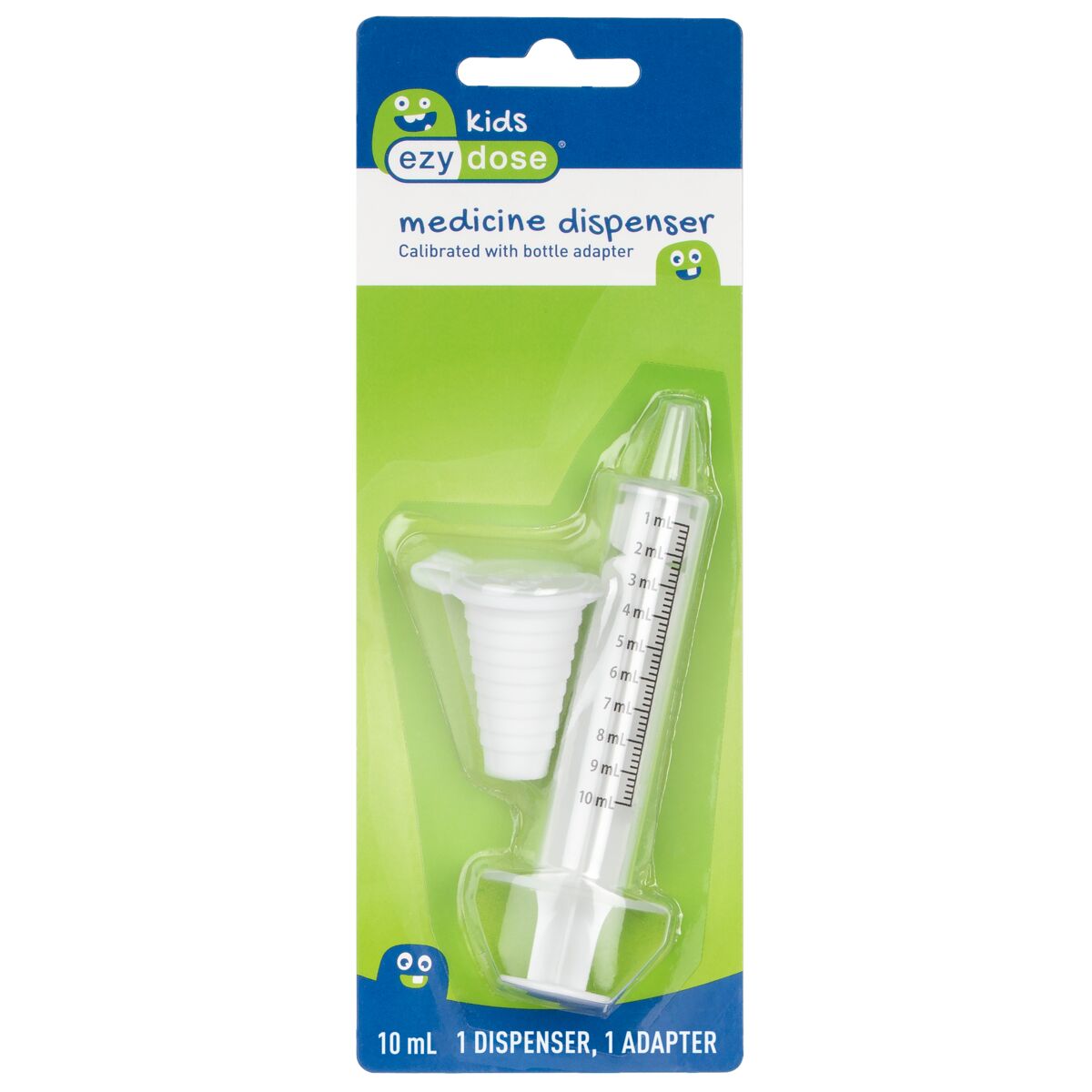 Ezy Dose Kids Medicine Dispenser with Bottle Adapter, 2 tsp (10 mL)