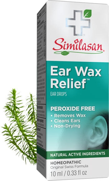 Similasan Ear Wax Relief Ear Drops, Peroxide Free, 10 mL (0.33 fl oz)