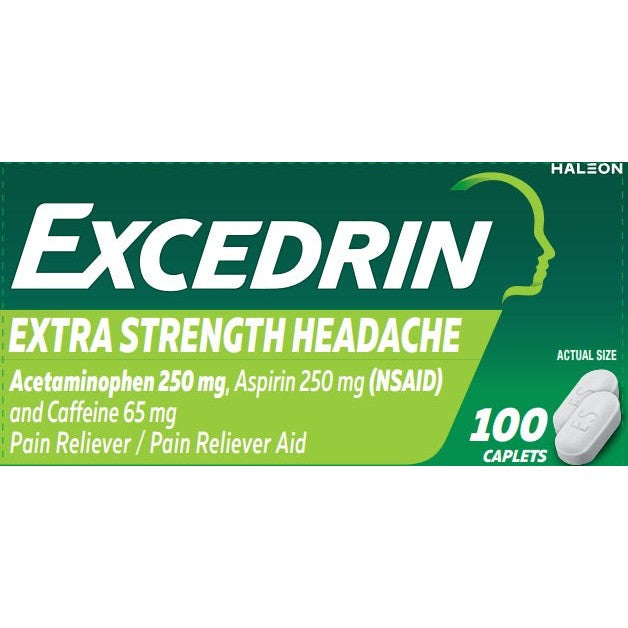 Excedrin Extra Strength Headache Relief, 100 Caplets