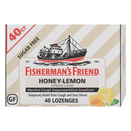Fisherman's Friend Honey-Lemon Sugar-Free Cough Suppressant Lozenges, 40 Lozenges