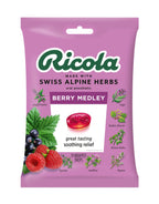 Ricola Berry Medley Throat Drops, 19 Drops