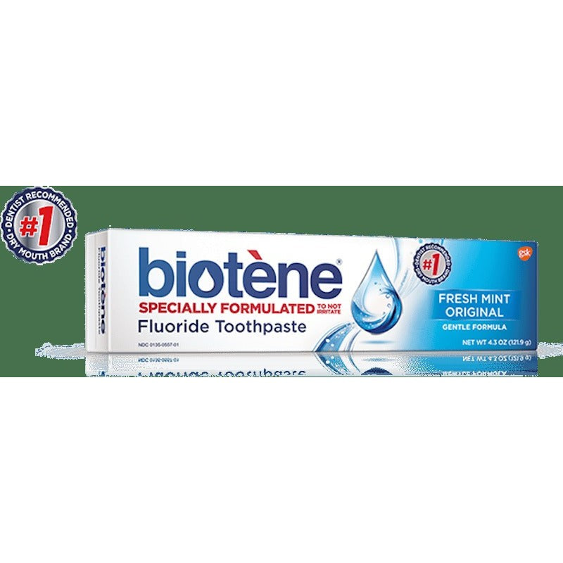 Biotène Fluoride Toothpaste, Fresh Mint, 4.3 oz (121 g)