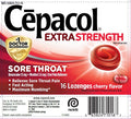 Cepacol Extra Strength Sore Throat Lozenges, Cherry, 16 Lozenges