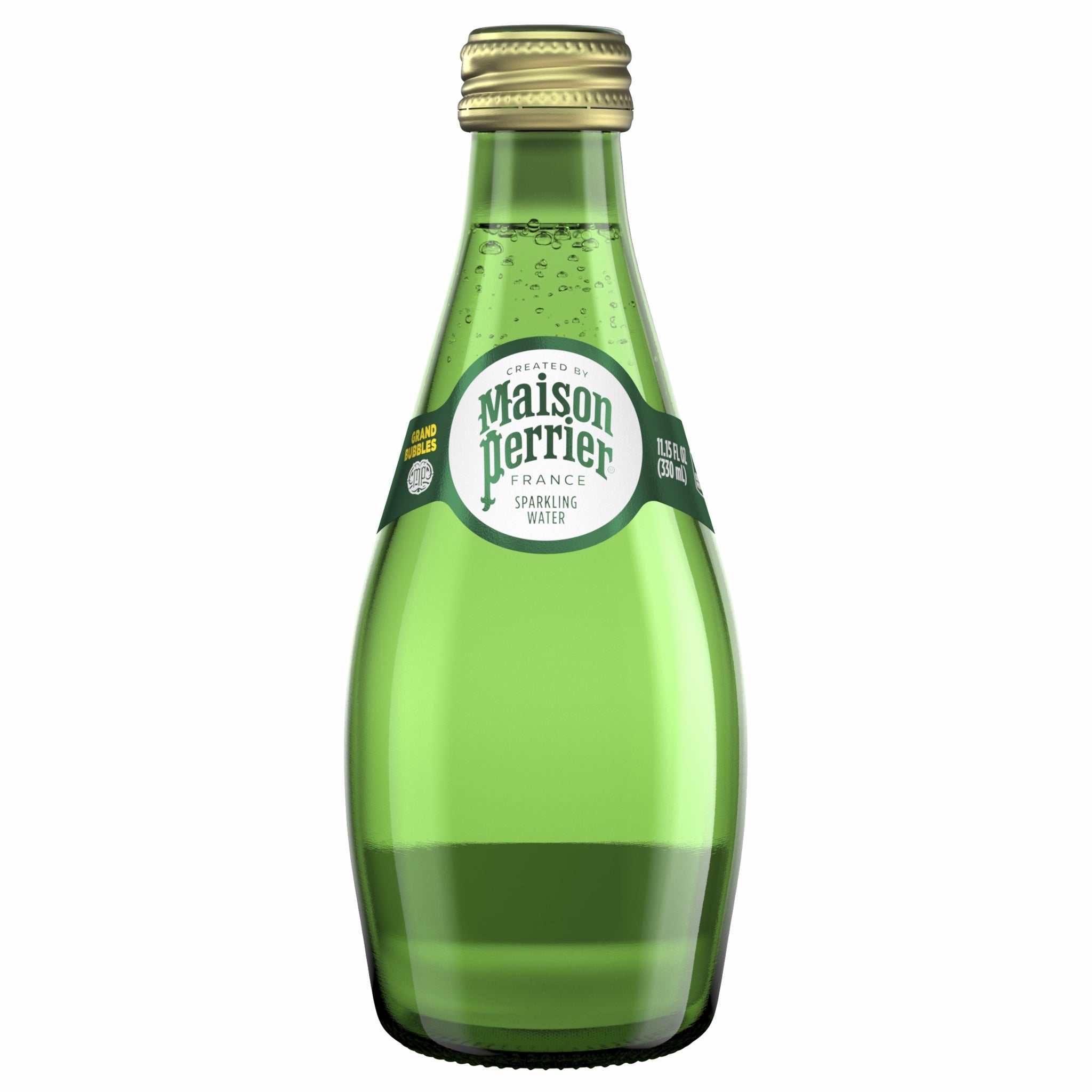 Maison Perrier sparkling water 11.1 fl oz green glass bottle
